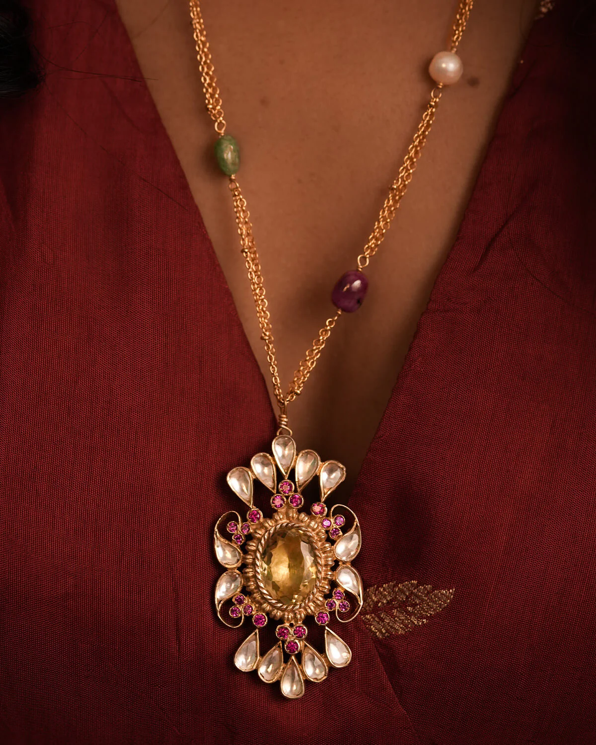 Aaranya Silver Necklace By MOHA - Image 5