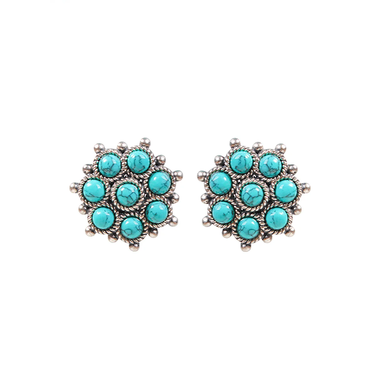 Adaa Turquoise Silver Toe Rings by MOHA - Image 5