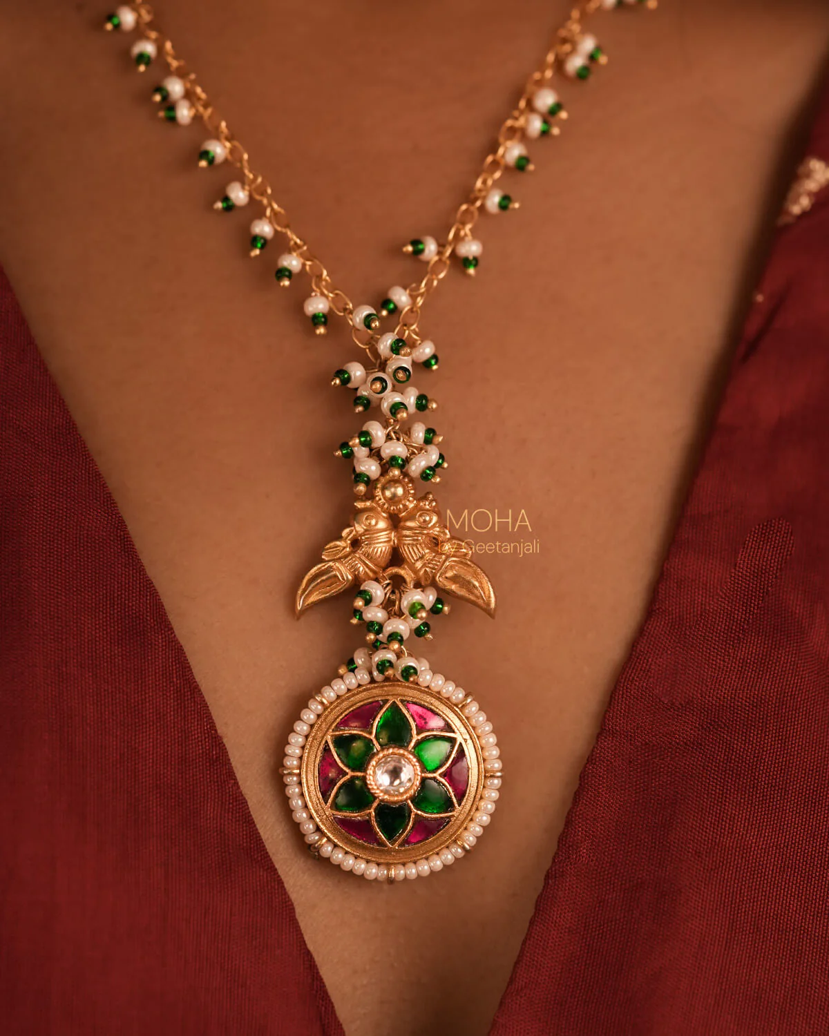 Amara Silver Pendant with Chain by MOHA - Image 3