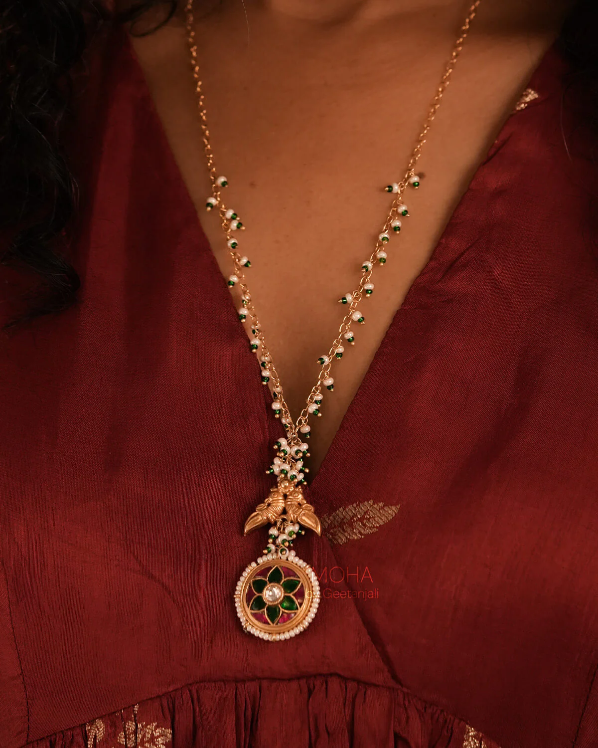 Amara Silver Pendant with Chain by MOHA - Image 5