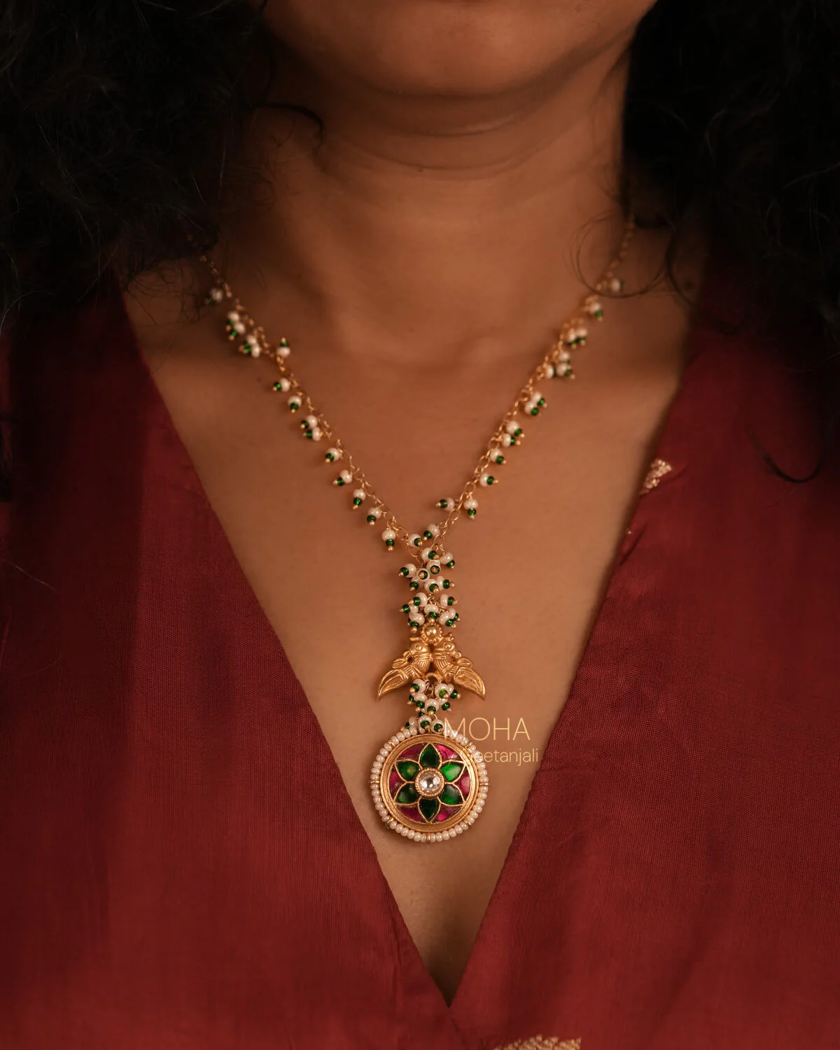 Amara Silver Pendant with Chain by MOHA - Image 6