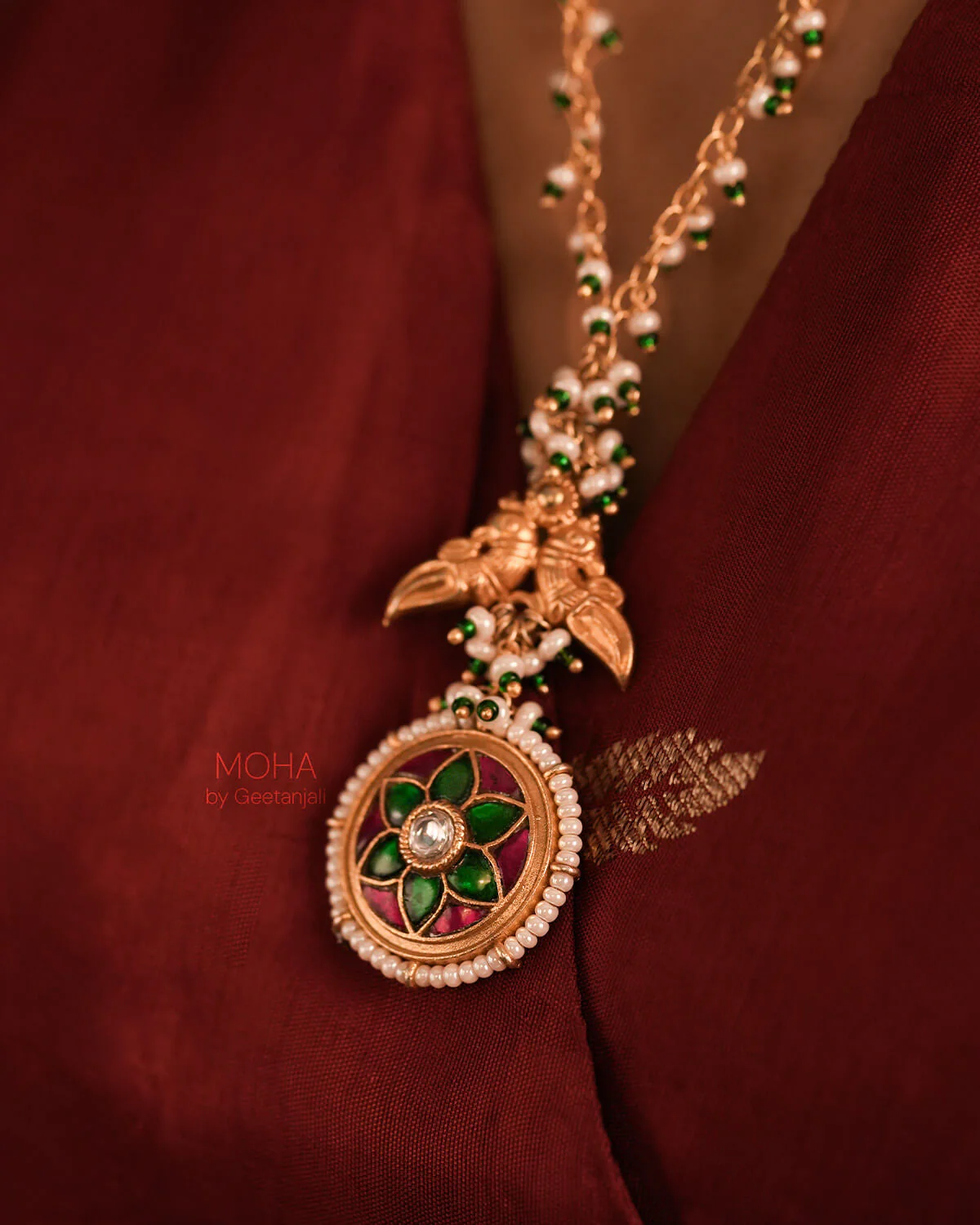 Amara Silver Pendant with Chain by MOHA - Image 7