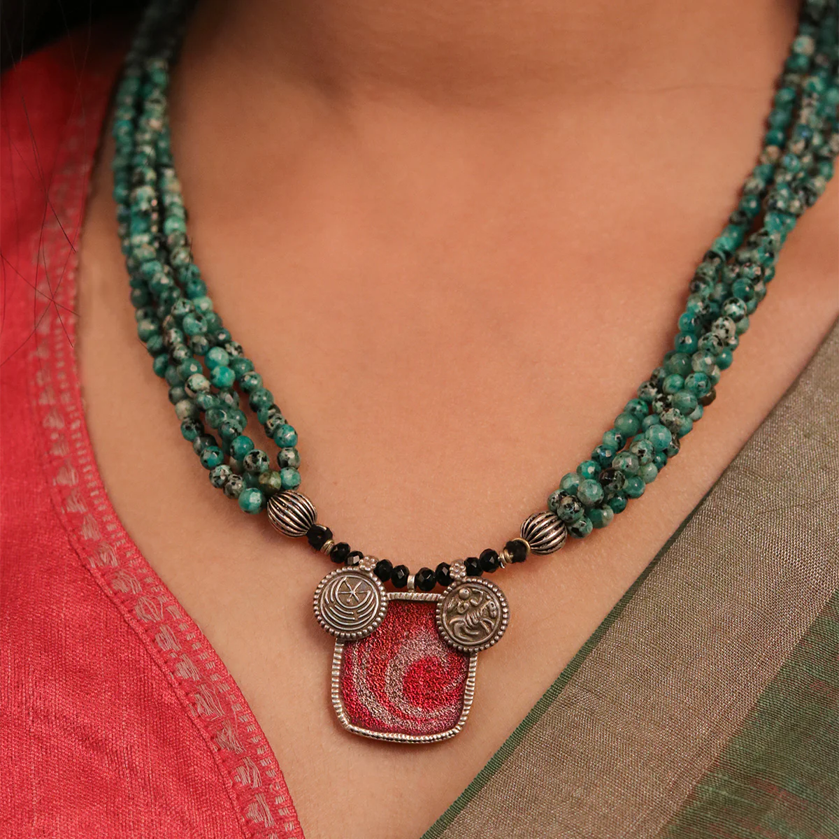 Ananta Silver Necklace by Moha - Image 2