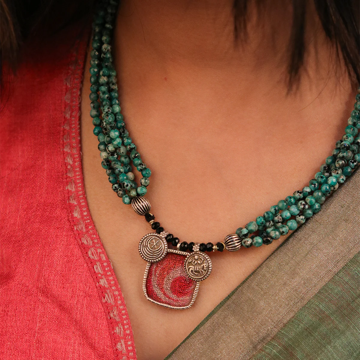Ananta Silver Necklace by Moha - Image 4