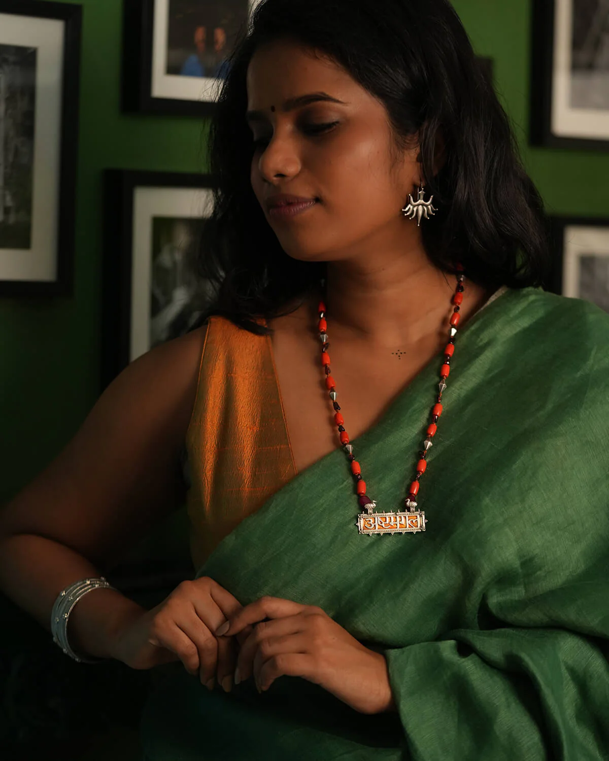 Ashtamangal Silver Necklace by MOHA - Image 6