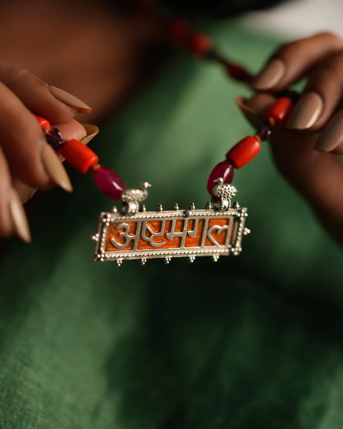 Ashtamangal Silver Necklace by MOHA - Image 7