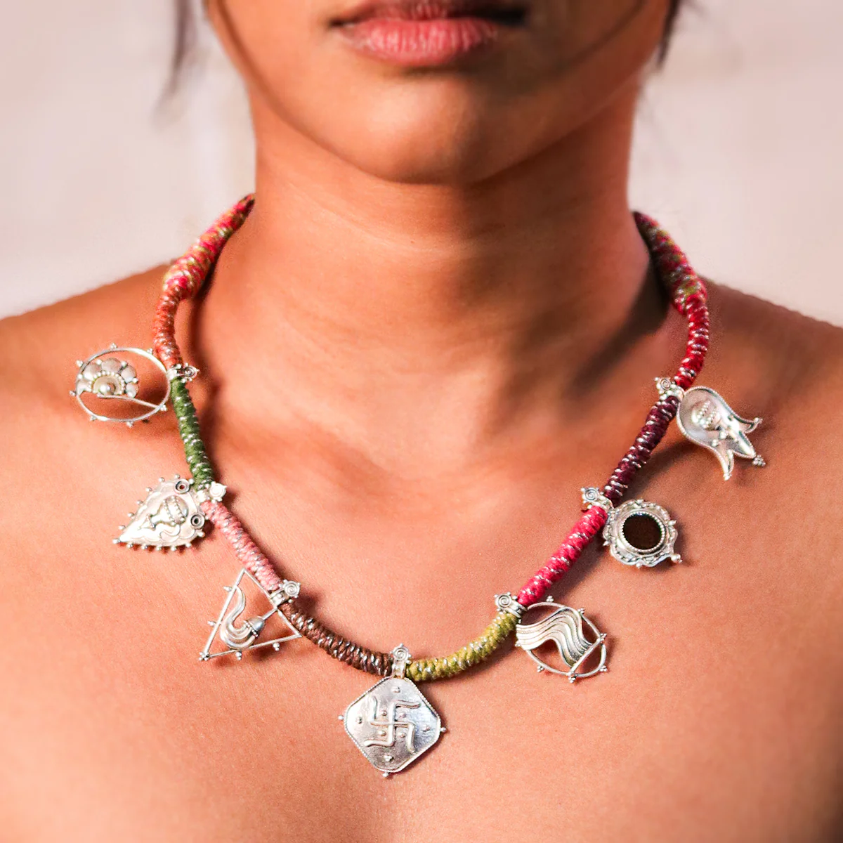 Ashtasutra Silver Necklace by Moha - Image 4