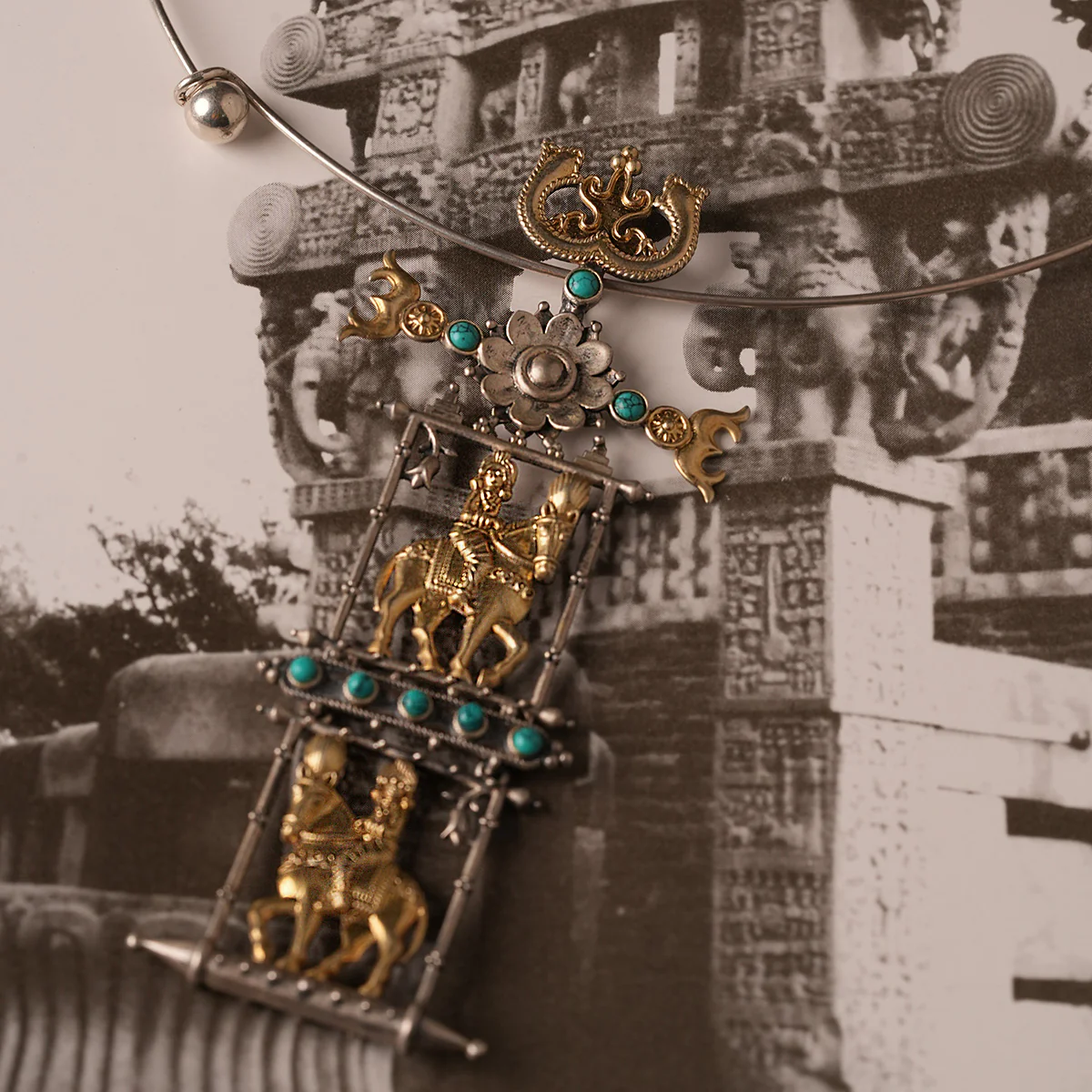 Ashwa Rohak Silver Pendant Hasli by MOHA - Image 10
