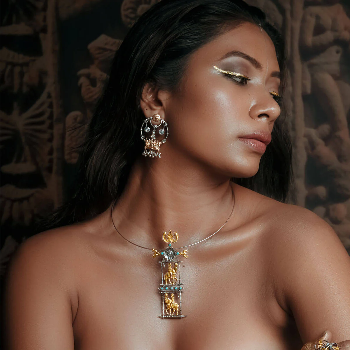 Ashwa Rohak Silver Pendant Hasli by MOHA - Image 3
