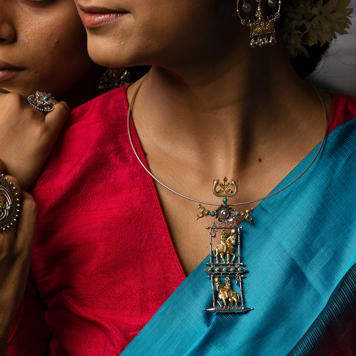 Ashwa Rohak Silver Pendant Hasli by MOHA - Image 4