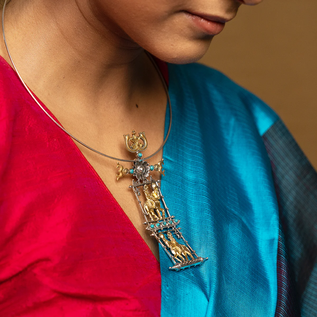 Ashwa Rohak Silver Pendant Hasli by MOHA - Image 8