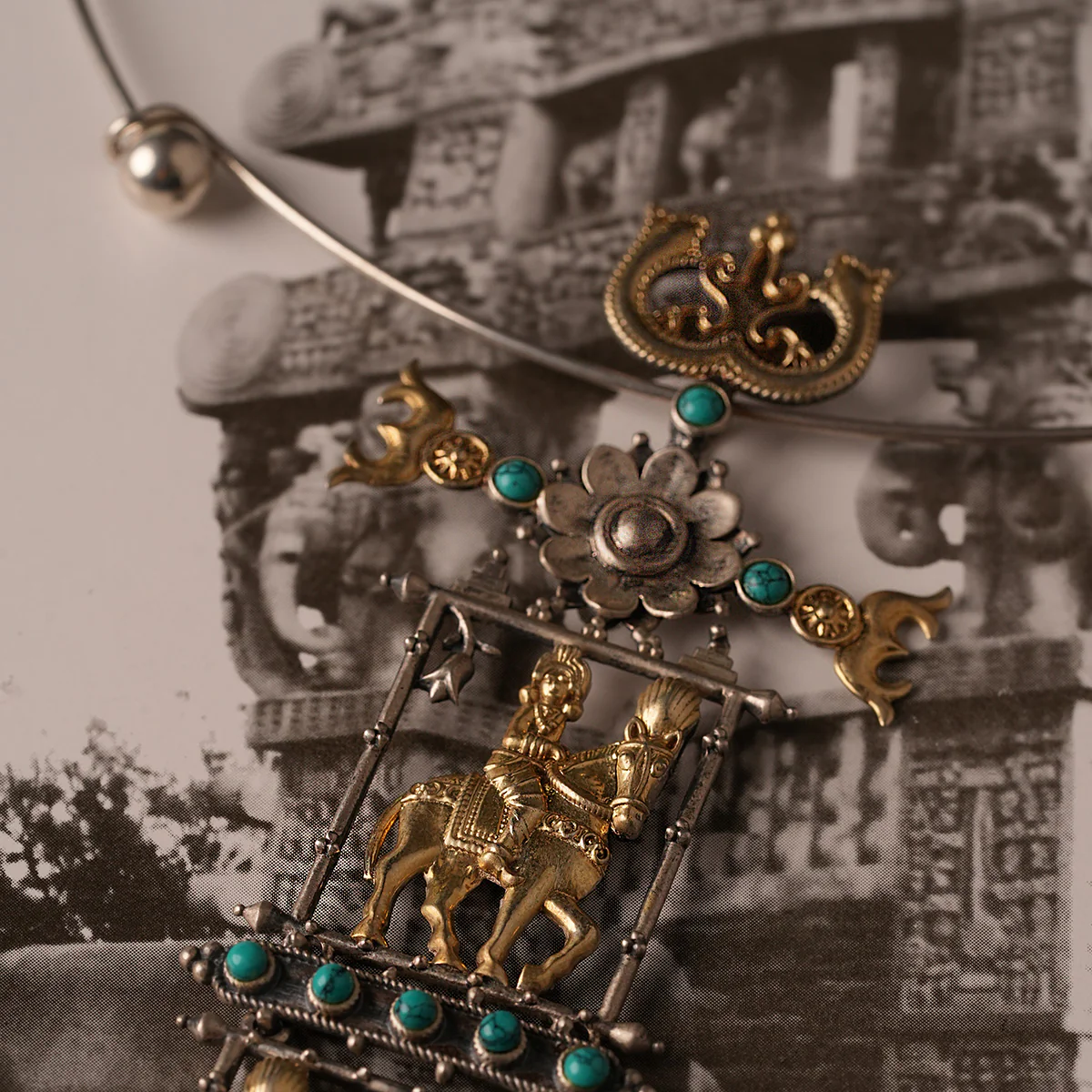 Ashwa Rohak Silver Pendant Hasli by MOHA - Image 9