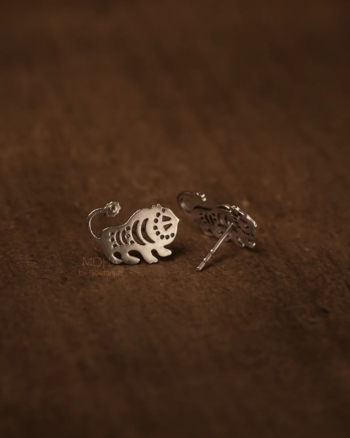 Baagh Silver Studs by MOHA - Image 5