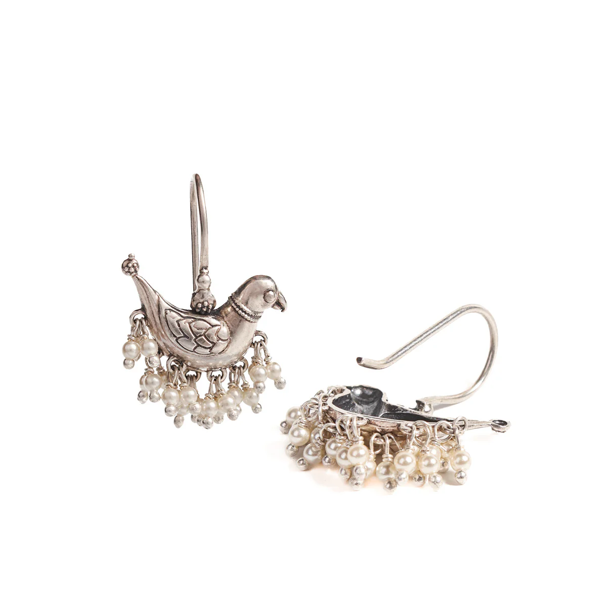 Baby Sarika Silver Earrings by MOHA - Image 5