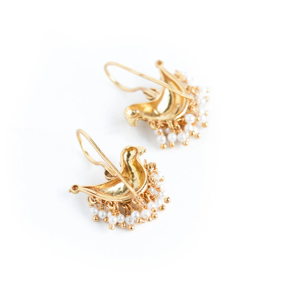Baby Sarika Silver Earrings [Gold Plated] by MOHA - Image 5
