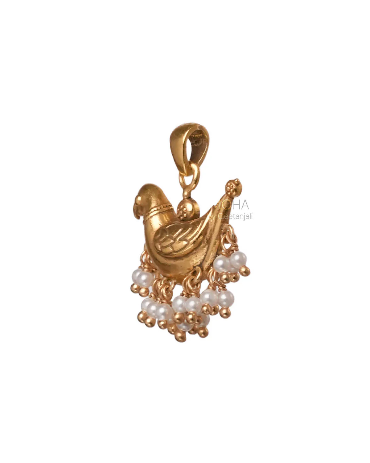Baby Sarika Silver Pendant Gold Plated by MOHA (Only Pendant) - Image 4