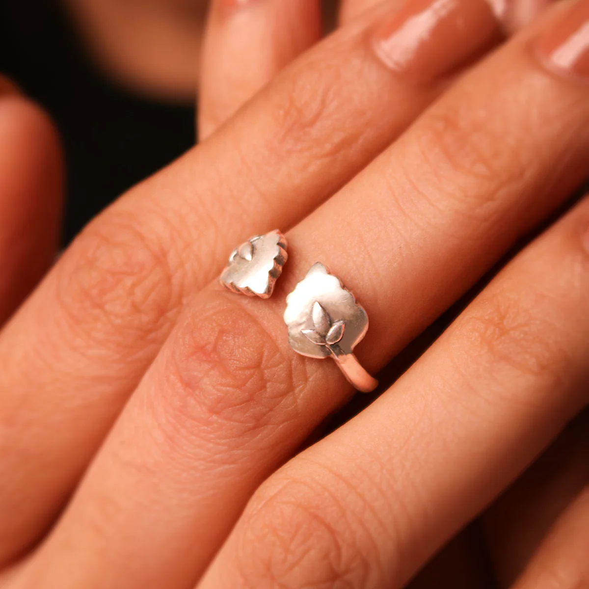 Bela Silver Finger Ring by MOHA - Image 3