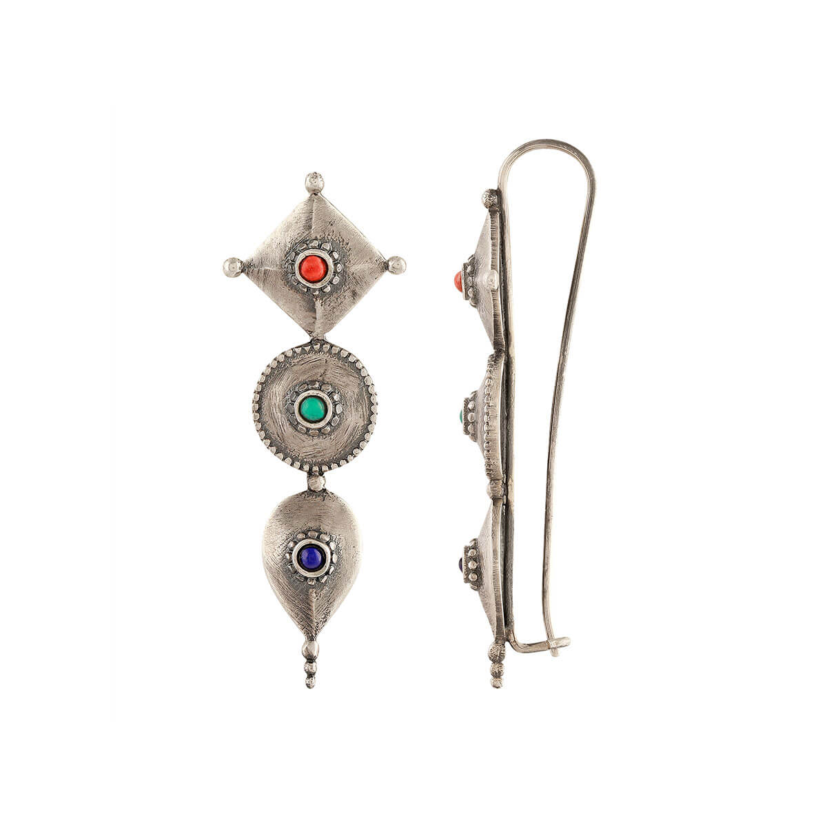 Bhumiti Silver Earrings by MOHA - Image 3