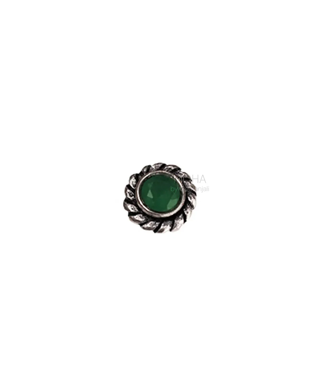 Bindu Silver Nosepin by MOHA