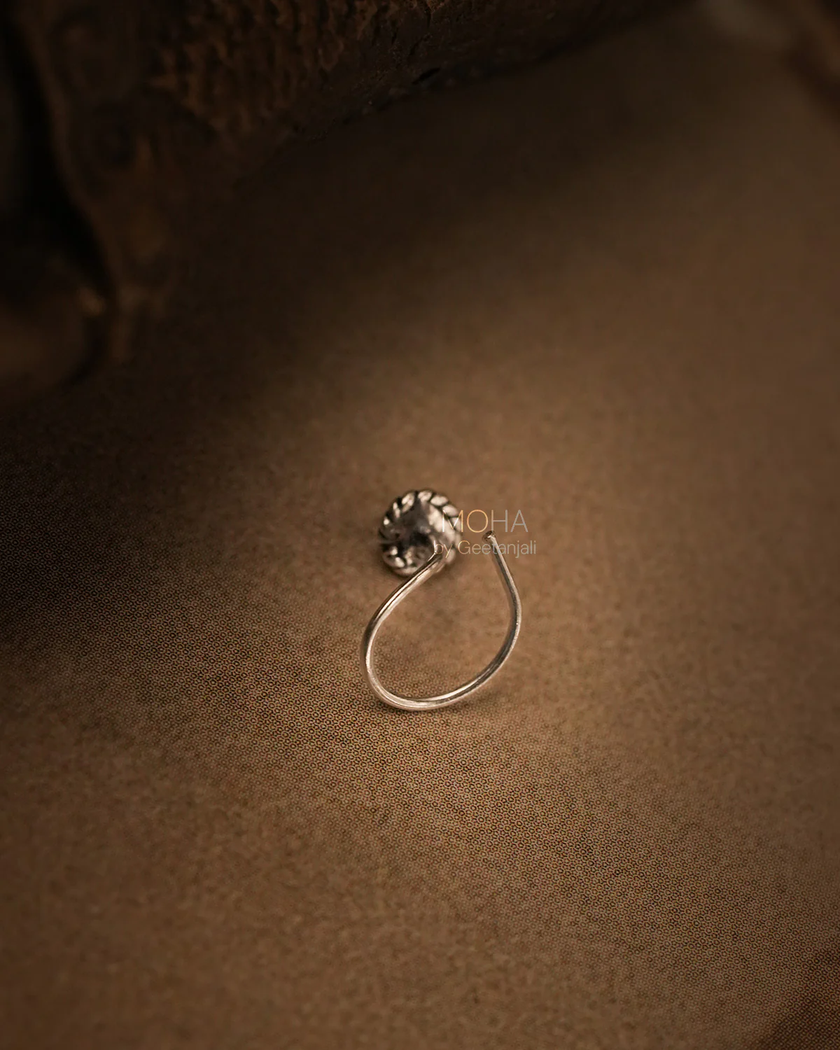 Bindu Silver Nosepin by MOHA - Image 6