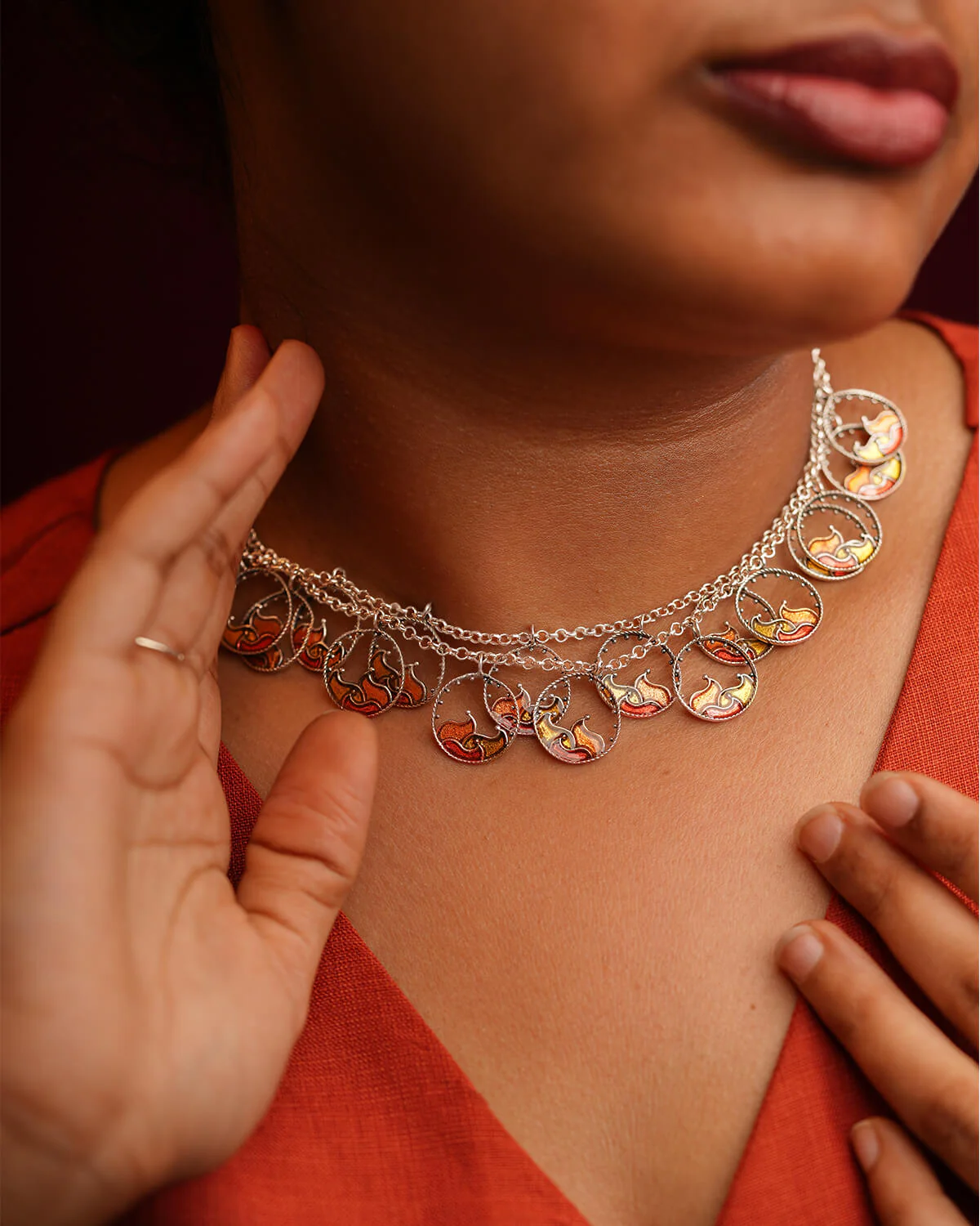 Blaze Silver necklace by MOHA - Image 3