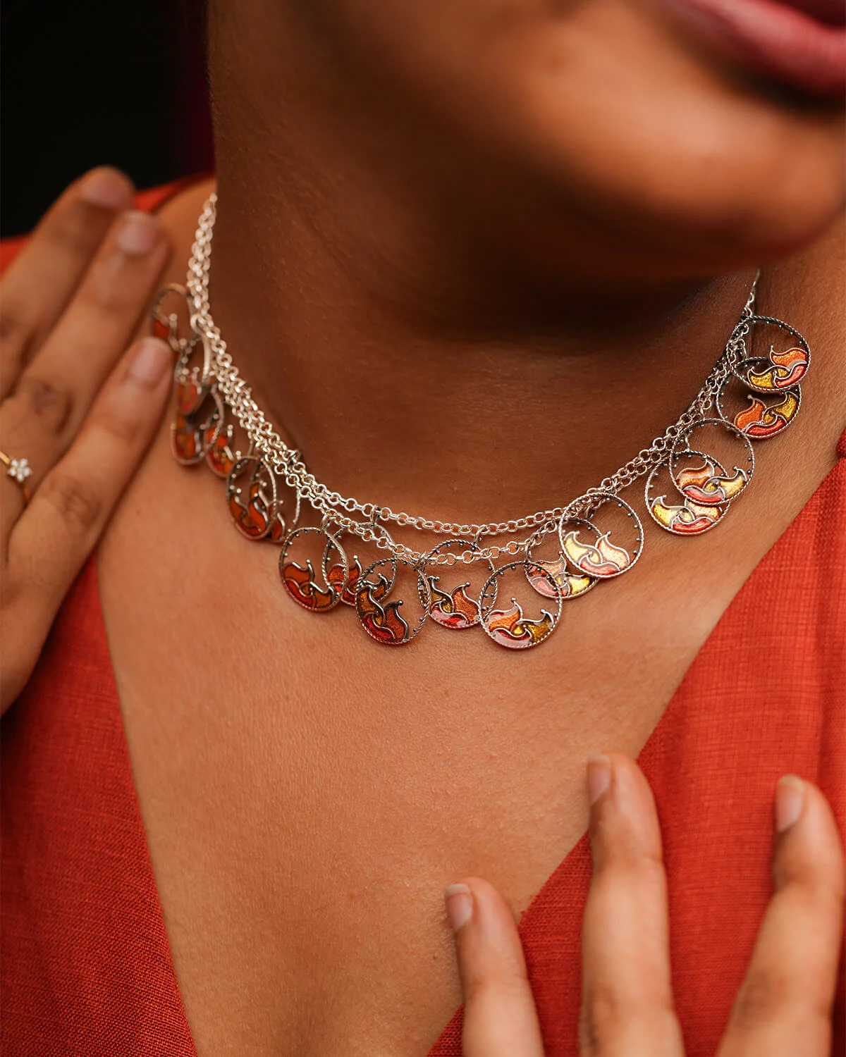 Blaze Silver necklace by MOHA - Image 4