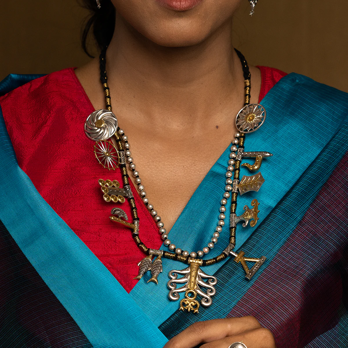 Bodhi Mangala Necklace [Dual Toned] by MOHA - Image 3