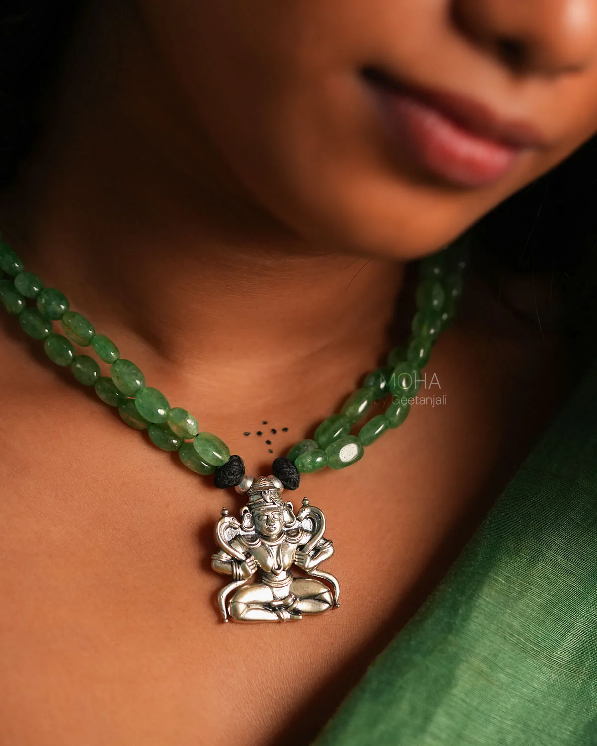 Brahmini Maya Silver Necklace By Moha - Image 2