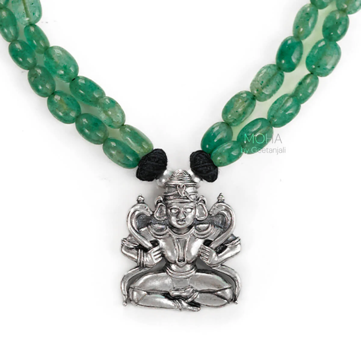 Brahmini Maya Silver Necklace By Moha - Image 3