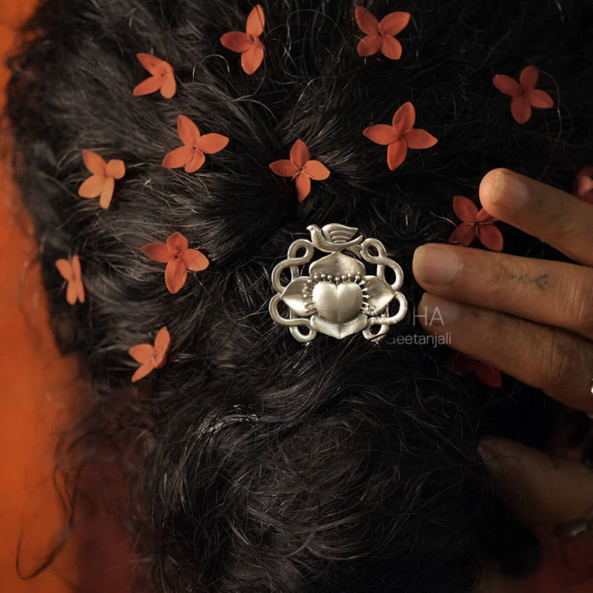 Bulbul Silver Hairpin by MOHA - Image 3
