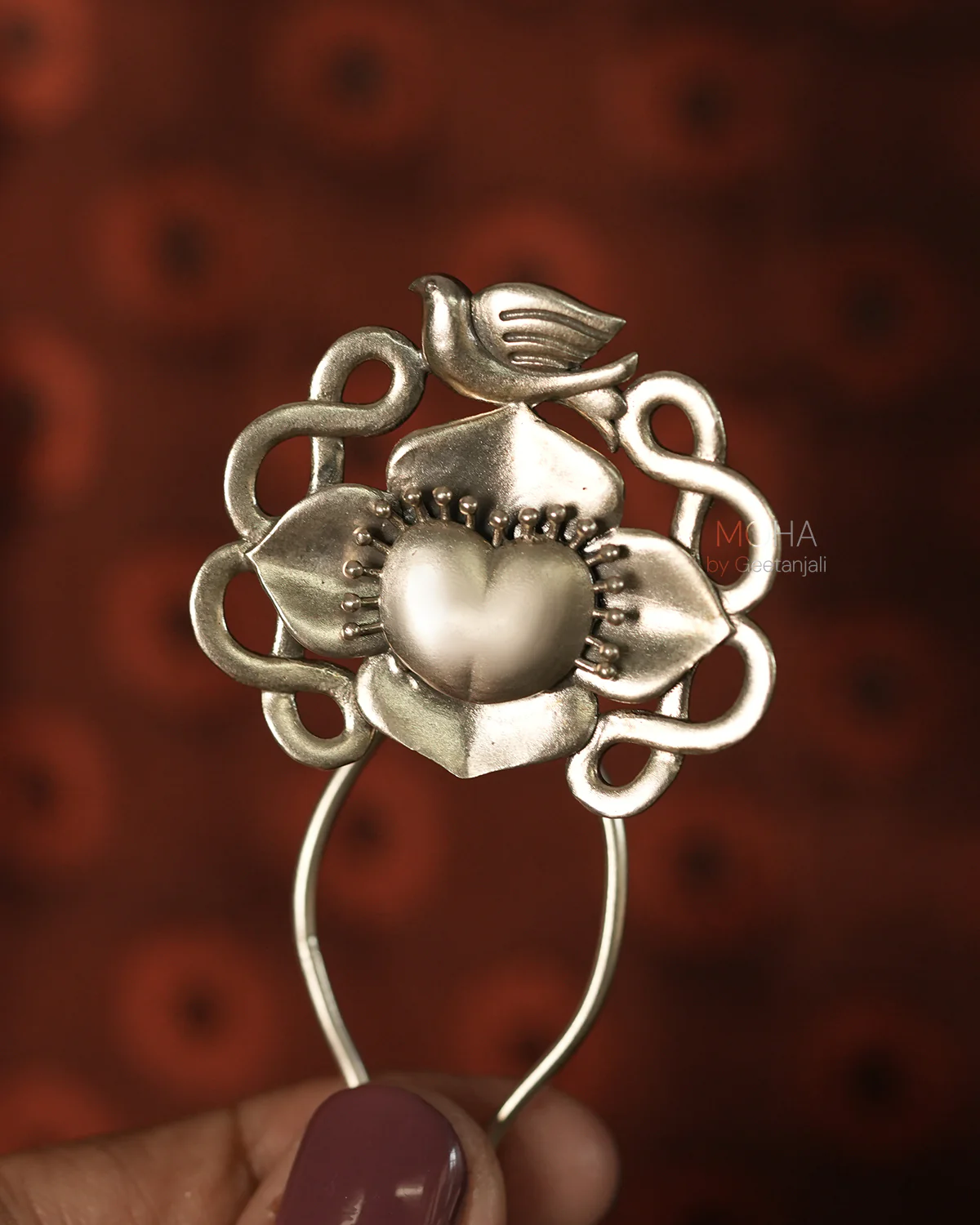 Bulbul Silver Hairpin by MOHA - Image 8