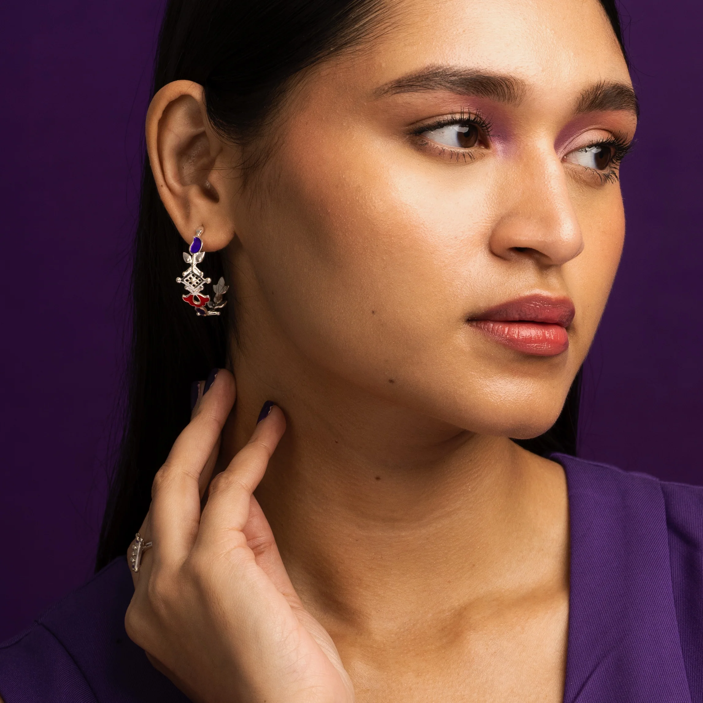 Buti Hoop Silver Earrings By Moha - Image 10