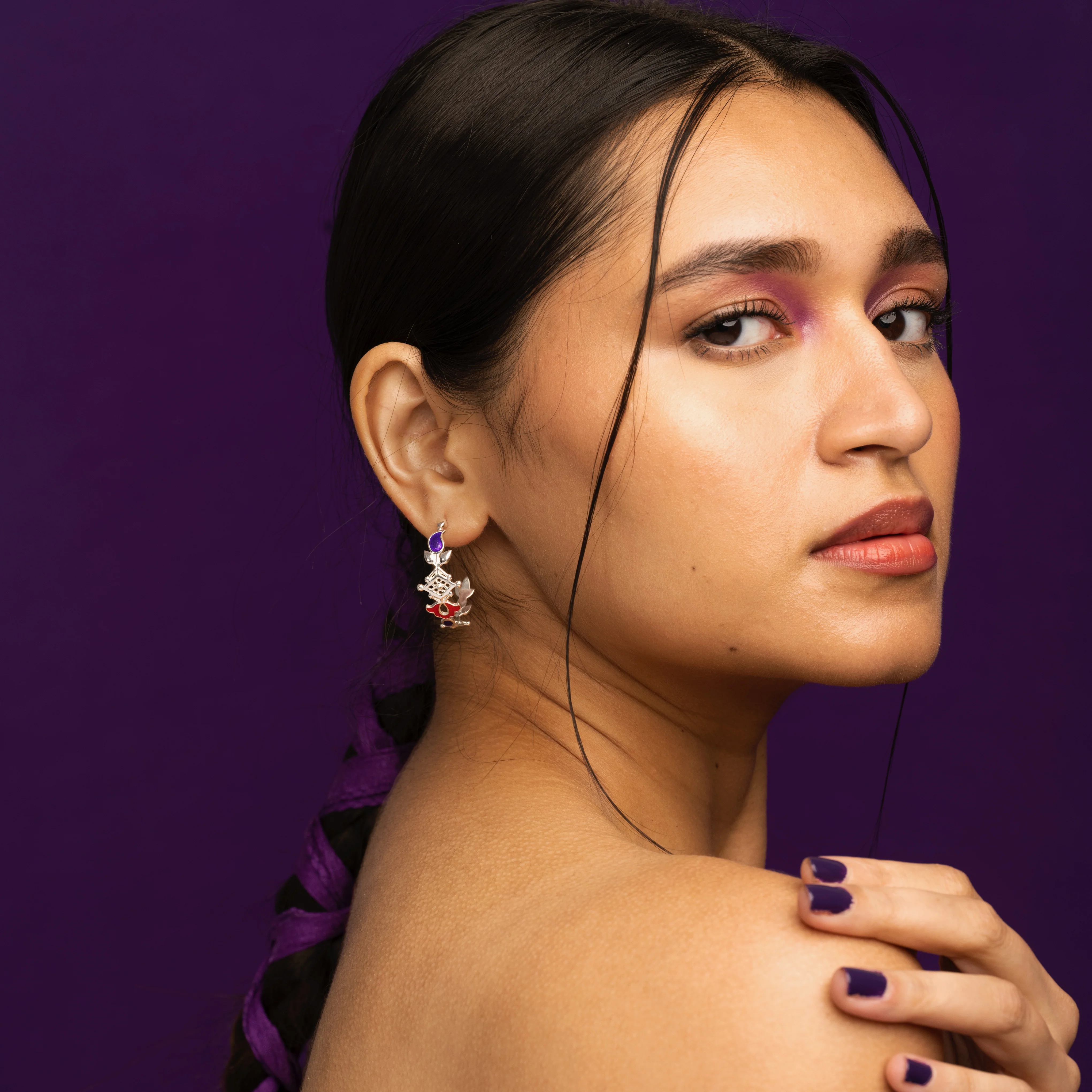 Buti Hoop Silver Earrings By Moha - Image 8