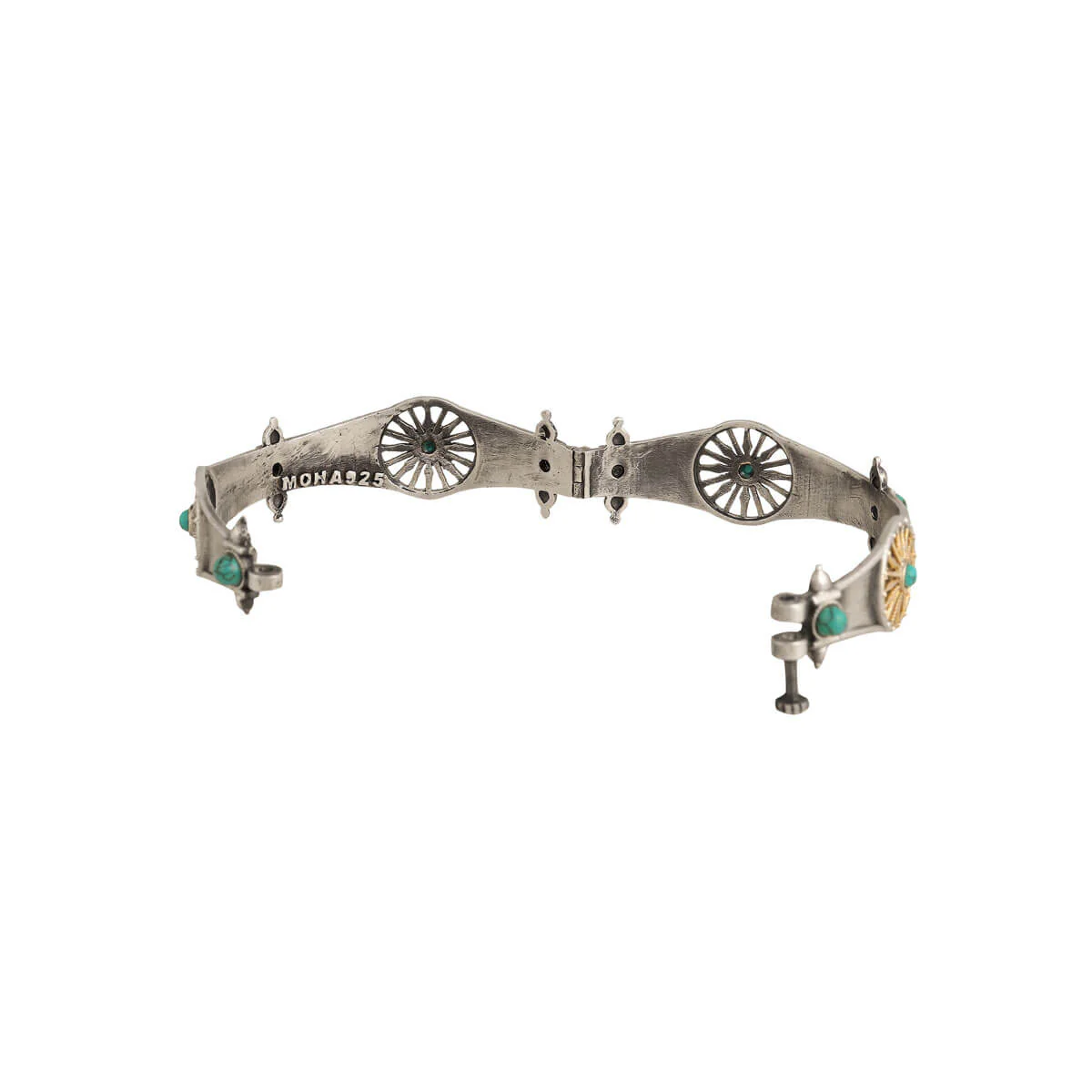 Chakra Valaya Silver Bangle by MOHA - Image 5