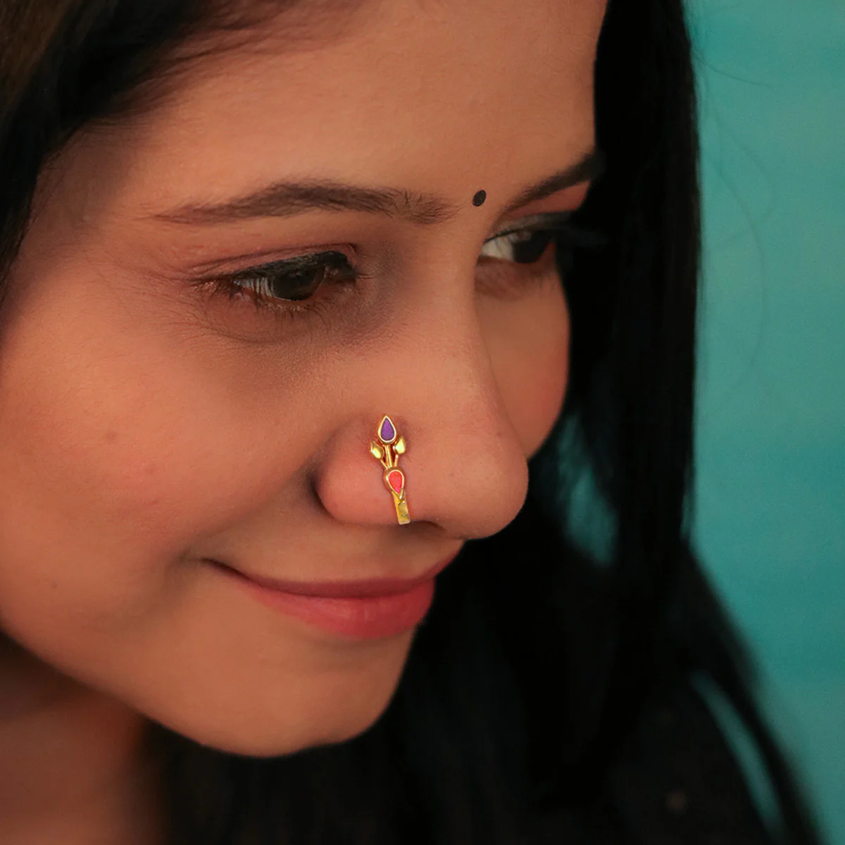 Chamba Nose Pin clip on by MOHA - Image 3