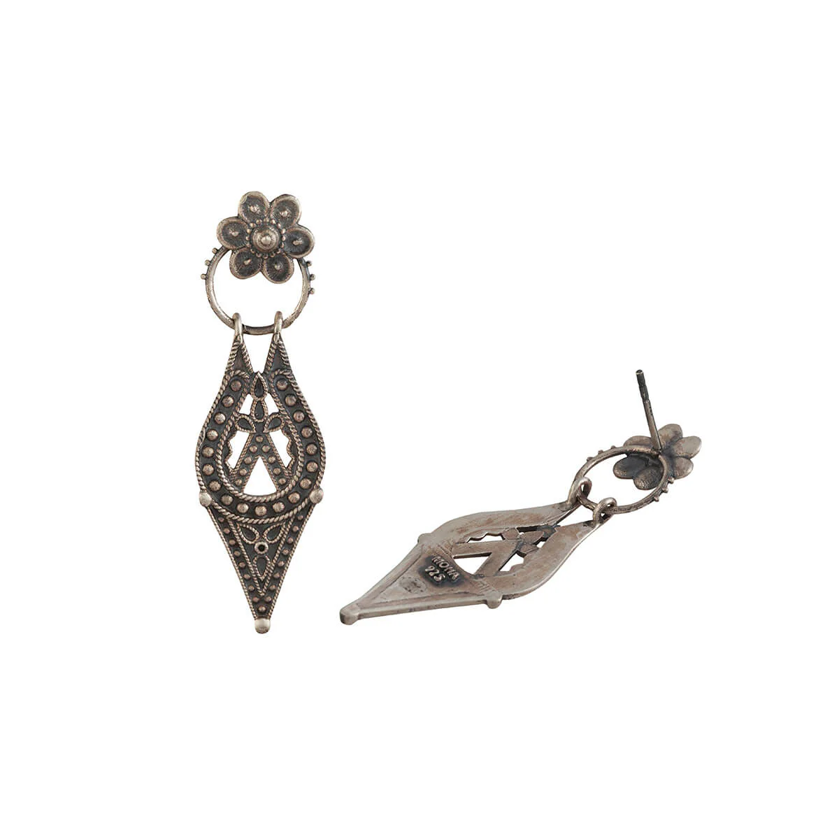 Chamba Silver Earrings (Small) by MOHA - Image 4