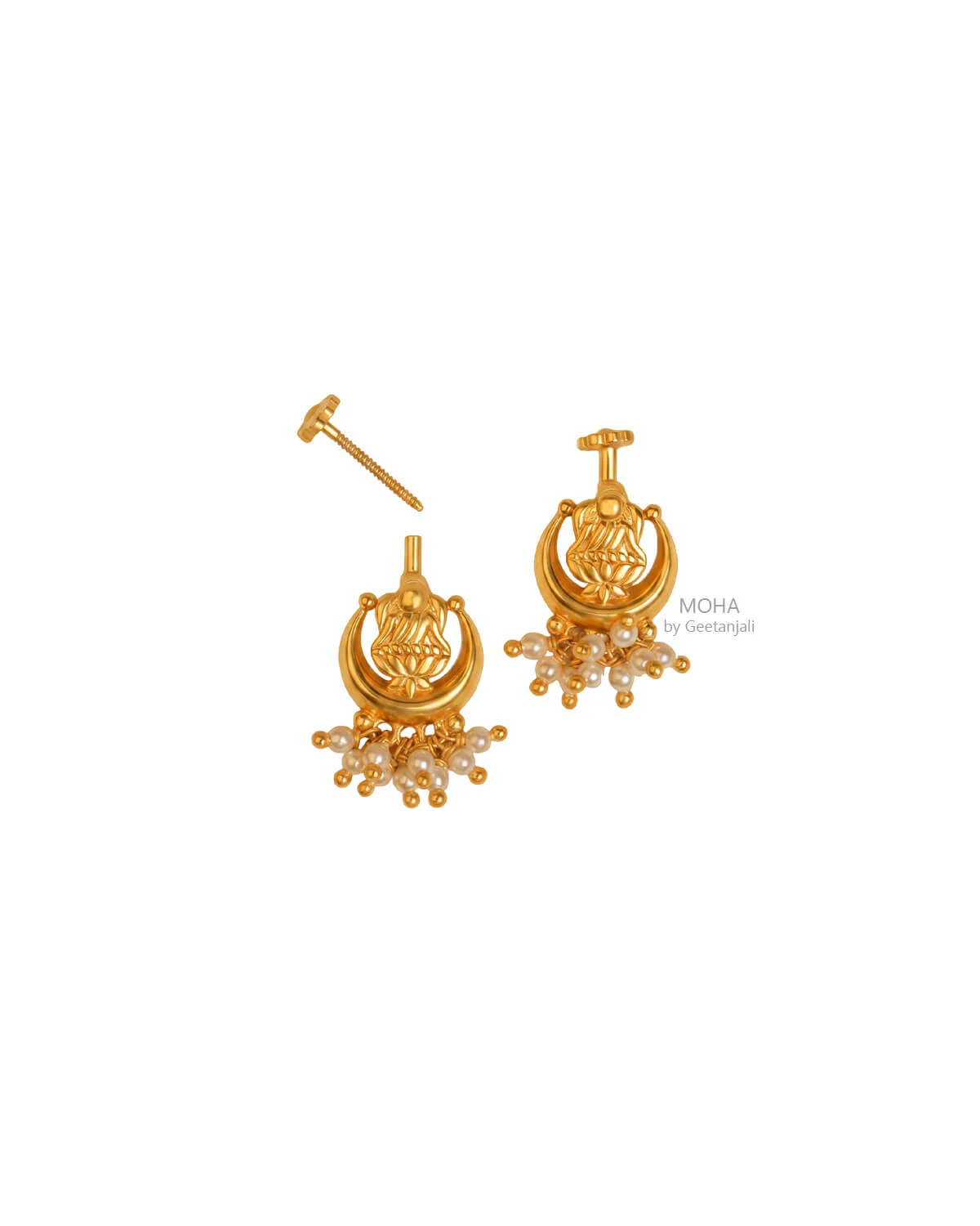 Chandra Lakshmi Silver Bugadi (Gold Plated) by MOHA - Image 3