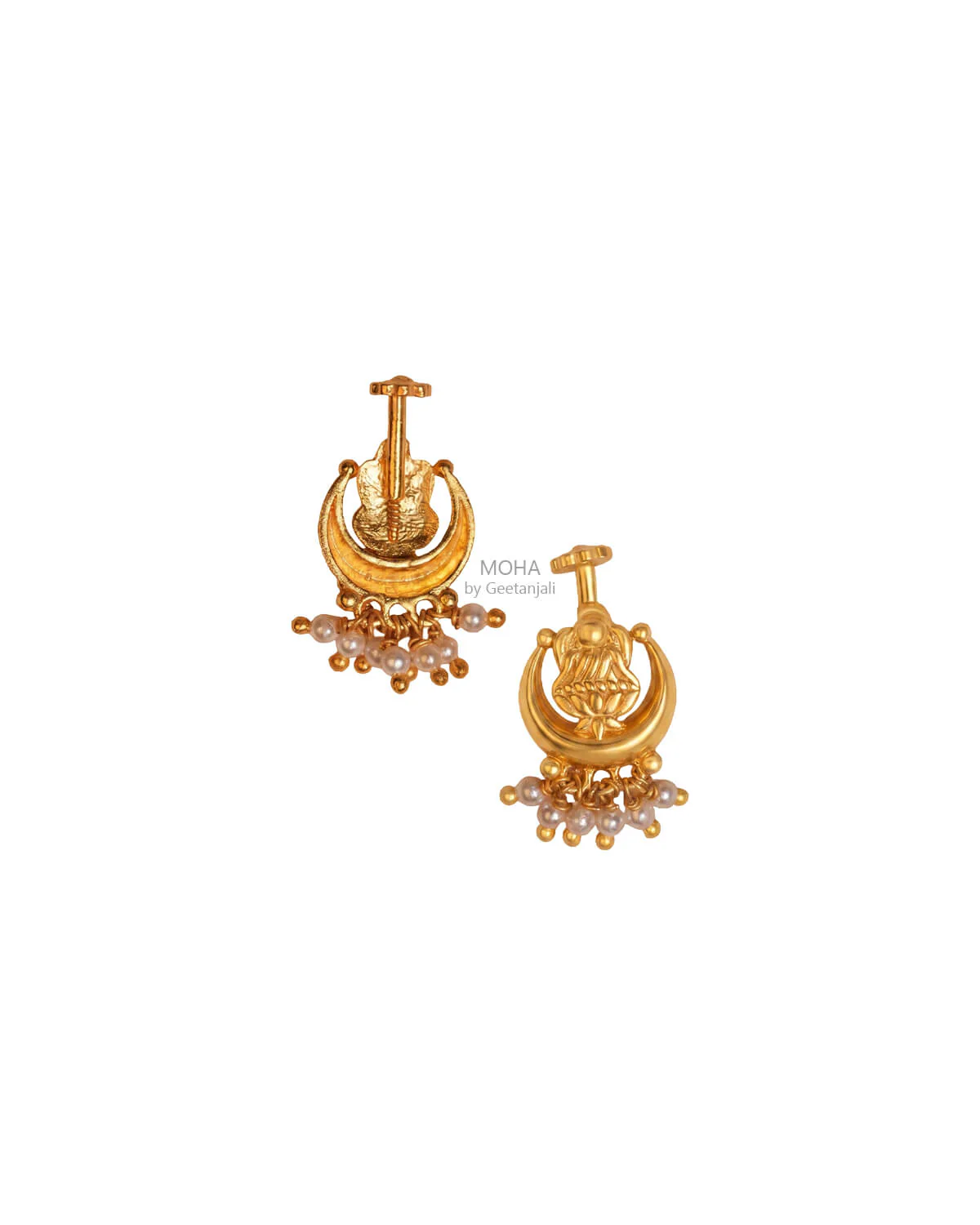 Chandra Lakshmi Silver Bugadi (Gold Plated) by MOHA - Image 4