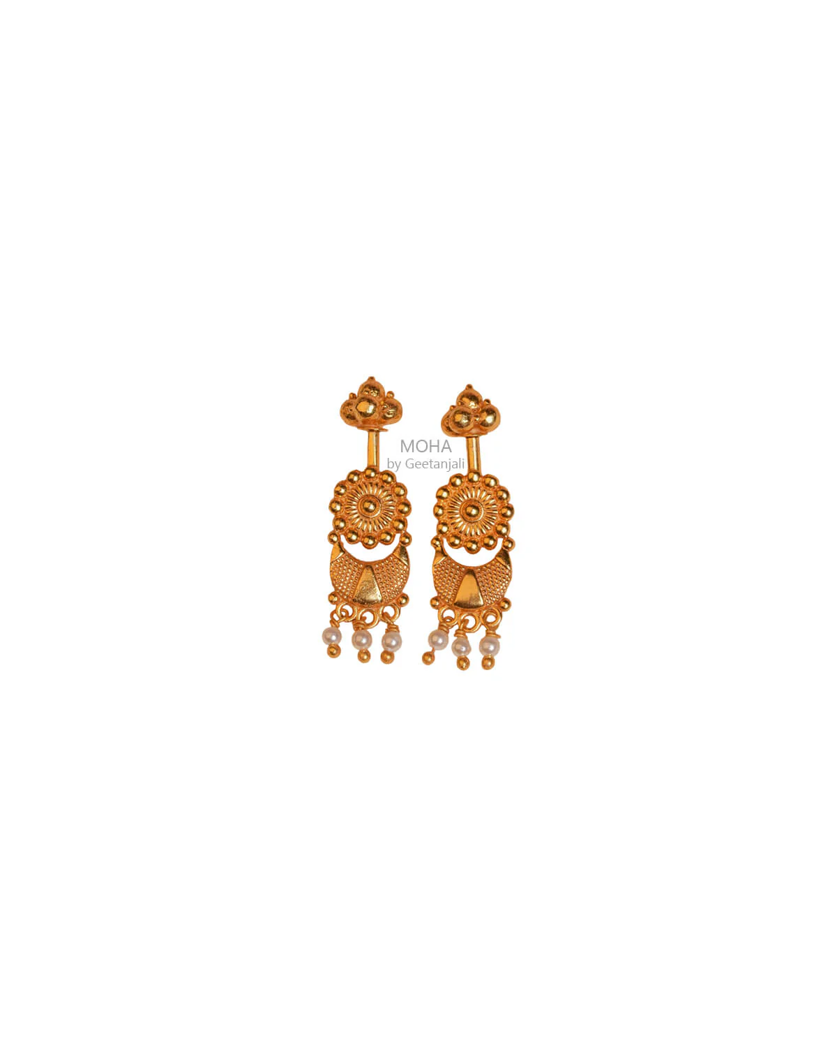 Chandra Phool Silver Bugadi (Gold Plated) by MOHA - Image 5