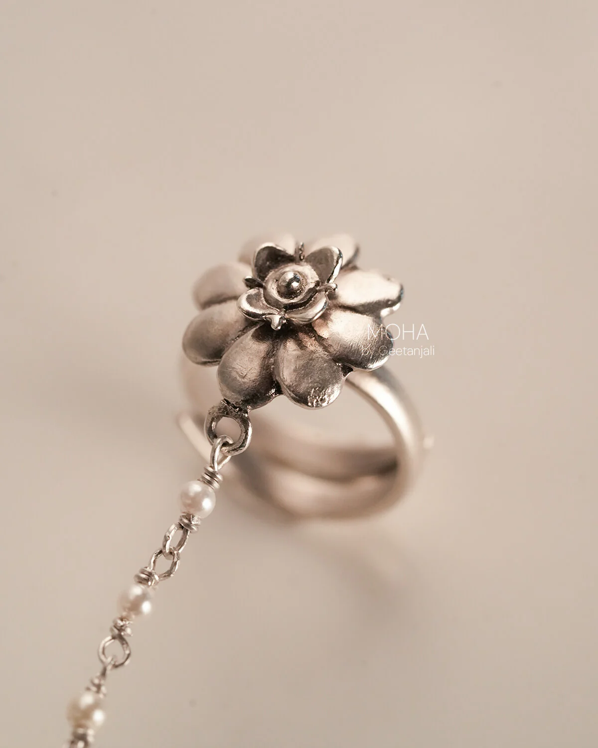Chandrakor Silver Finger Ring by MOHA - Image 6