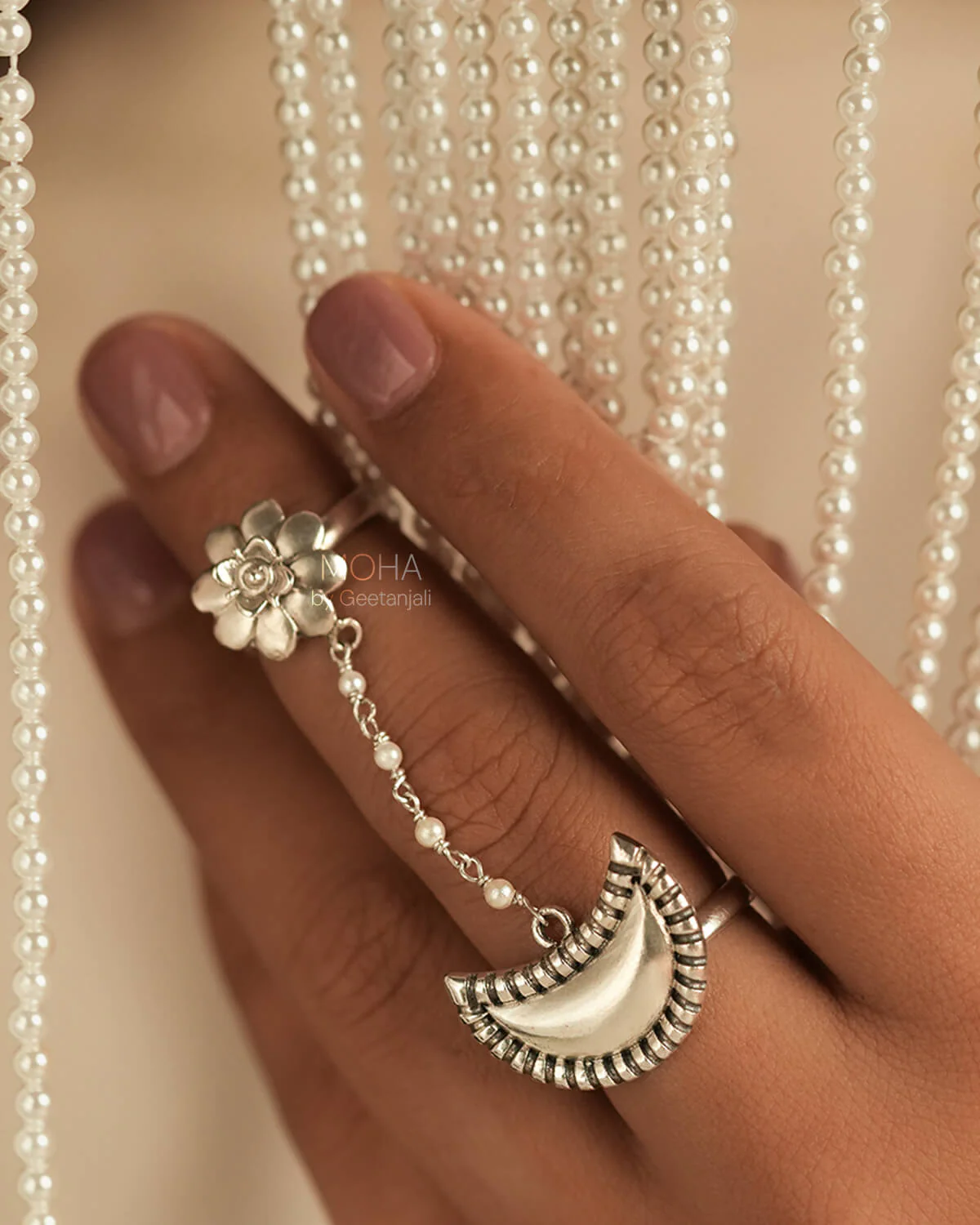Chandrakor Silver Finger Ring by MOHA - Image 7