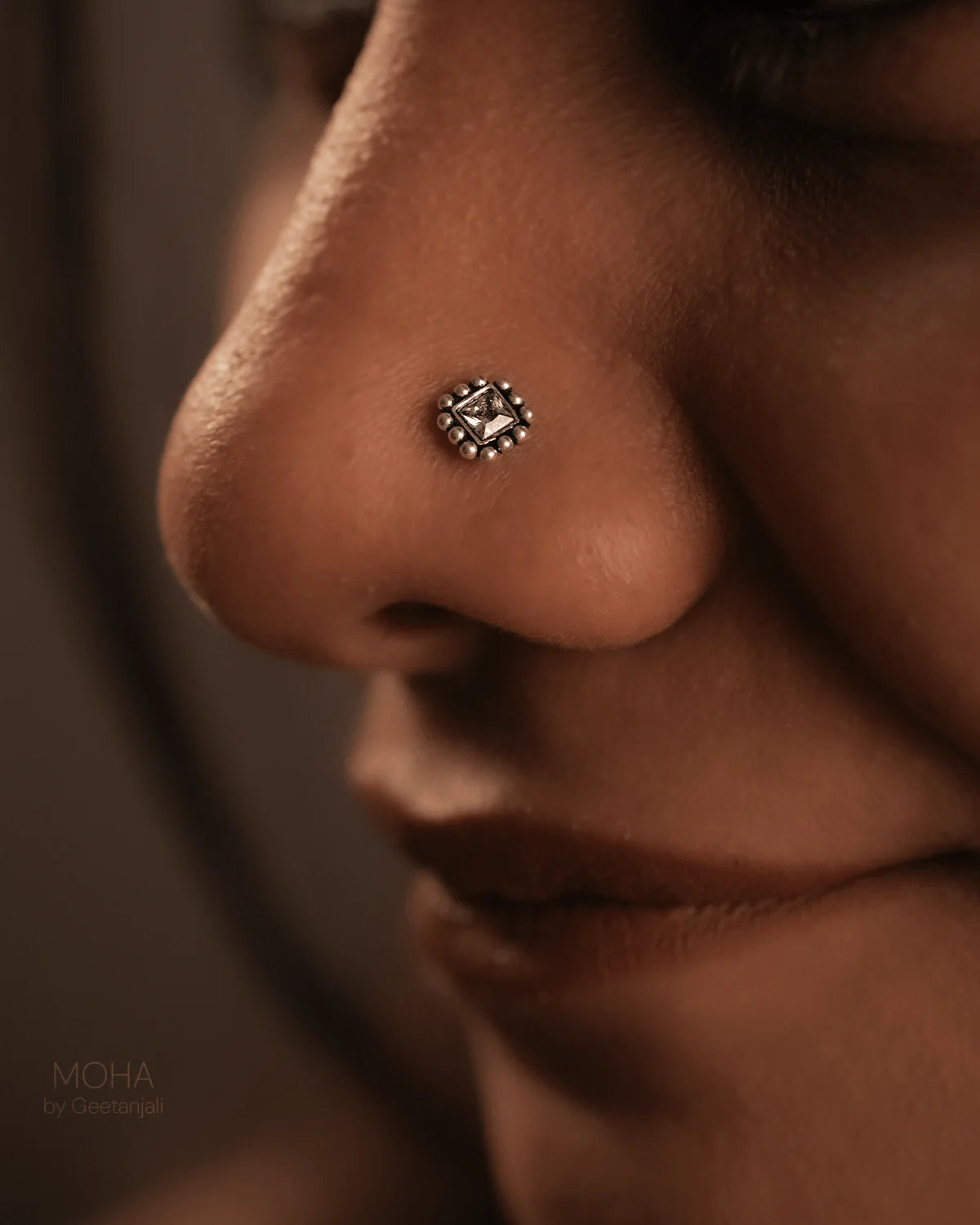 Chauras Silver Nosepin by MOHA - Image 2