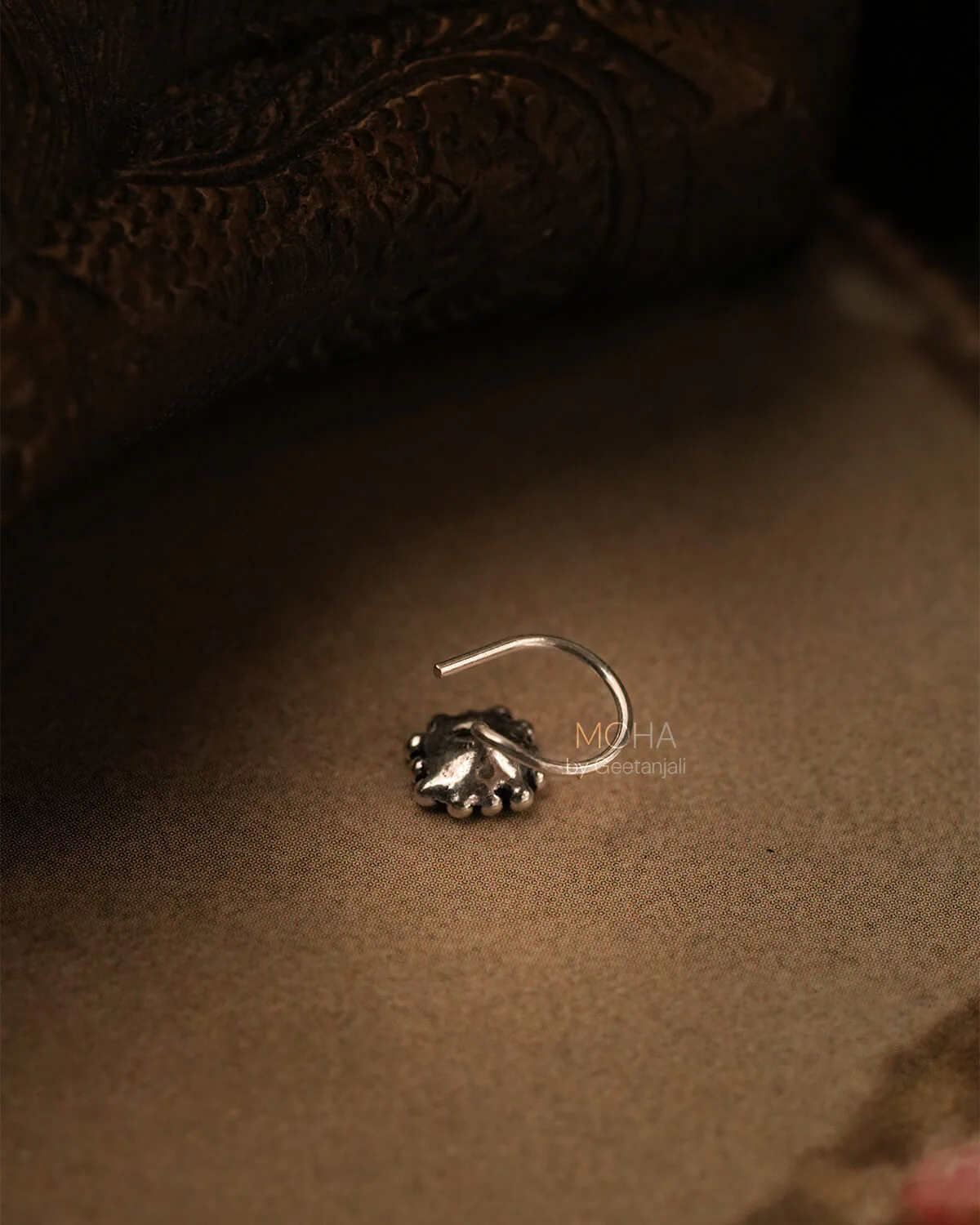 Chauras Silver Nosepin by MOHA - Image 4