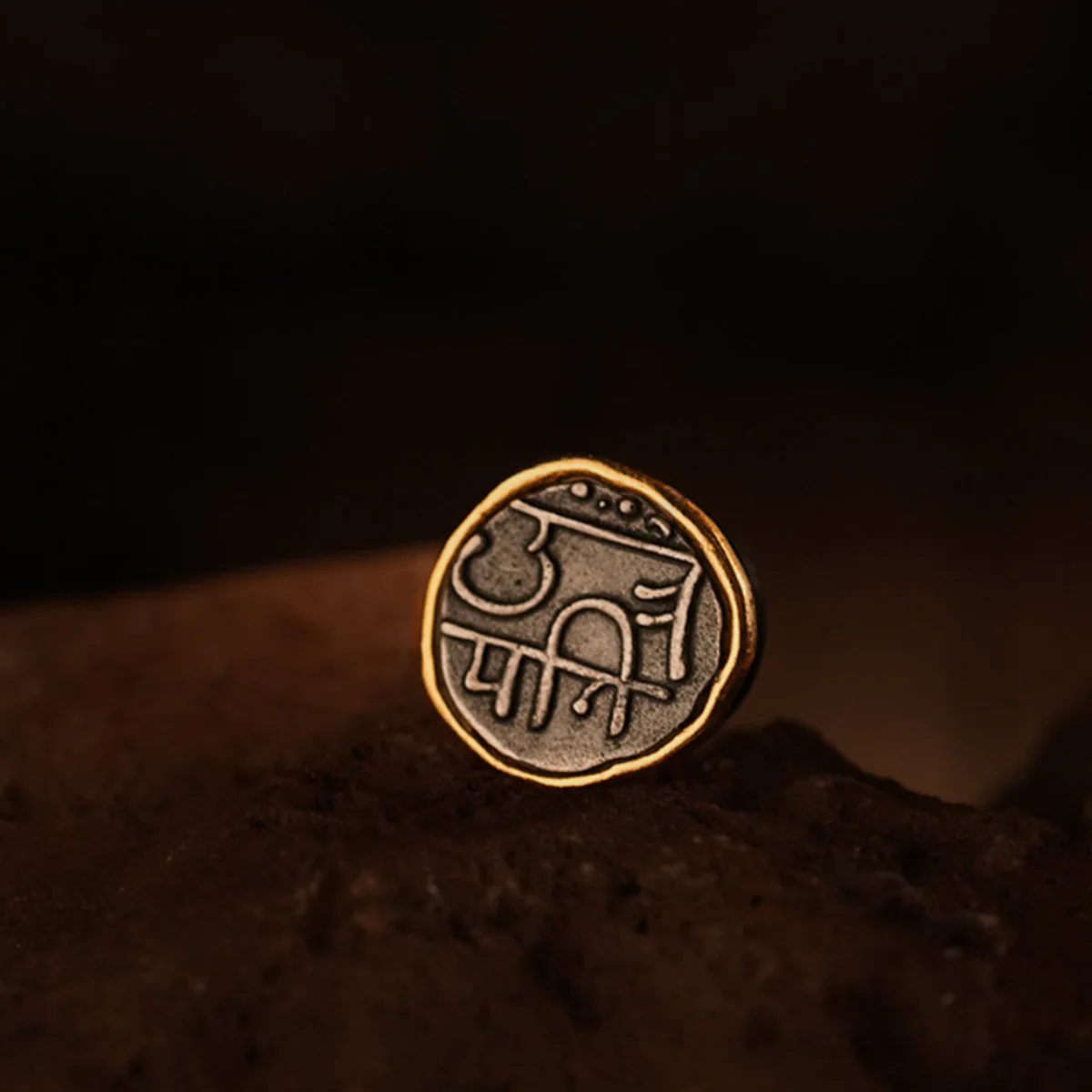 Chhatrapati Shivaji Silver Brooch Pin by MOHA - Image 3