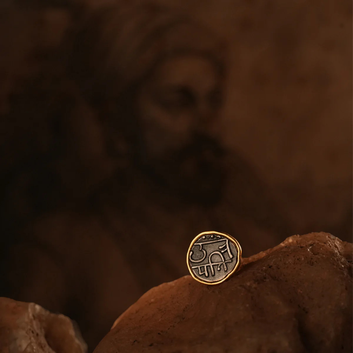 Chhatrapati Shivaji Silver Brooch Pin by MOHA - Image 4