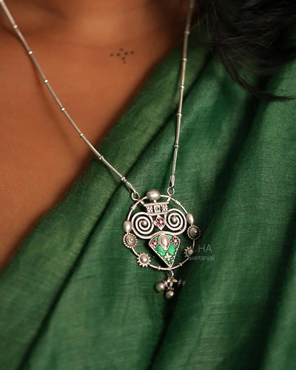 Chittor Silver Necklace by MOHA - Image 7