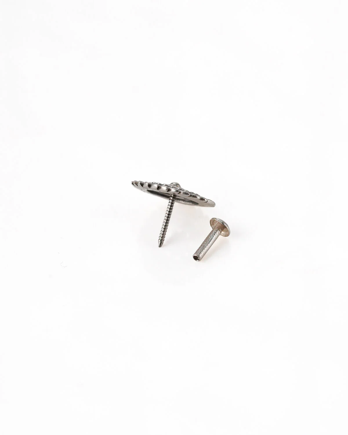 Delicate Floral Circle Silver Nose Pin by MOHA - Image 5