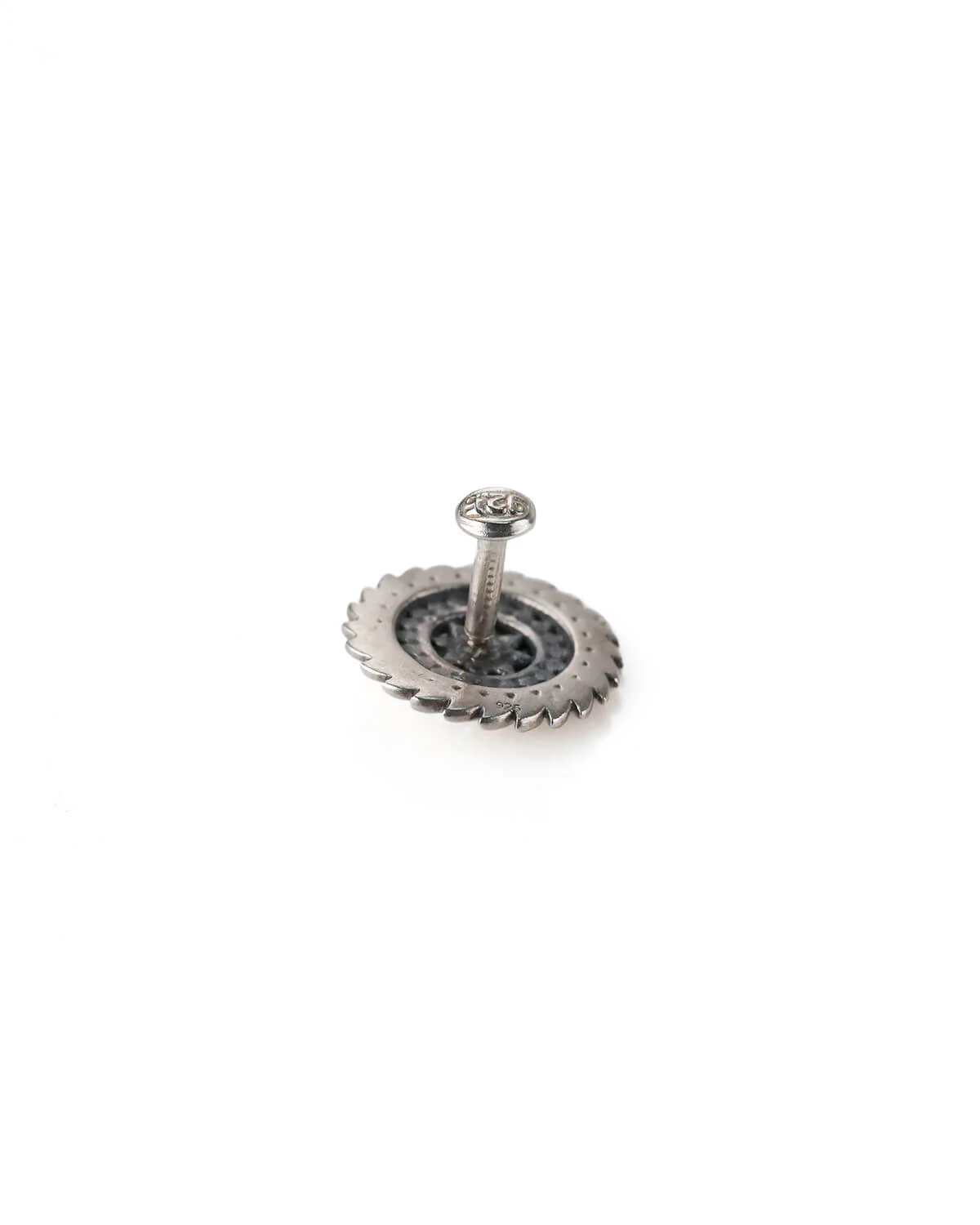 Delicate Floral Circle Silver Nose Pin by MOHA - Image 6