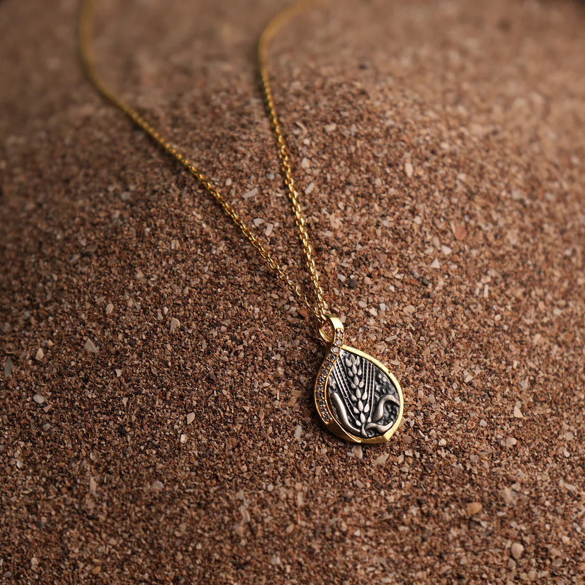 Dhaan Silver Pendant with Chain by MOHA - Image 4