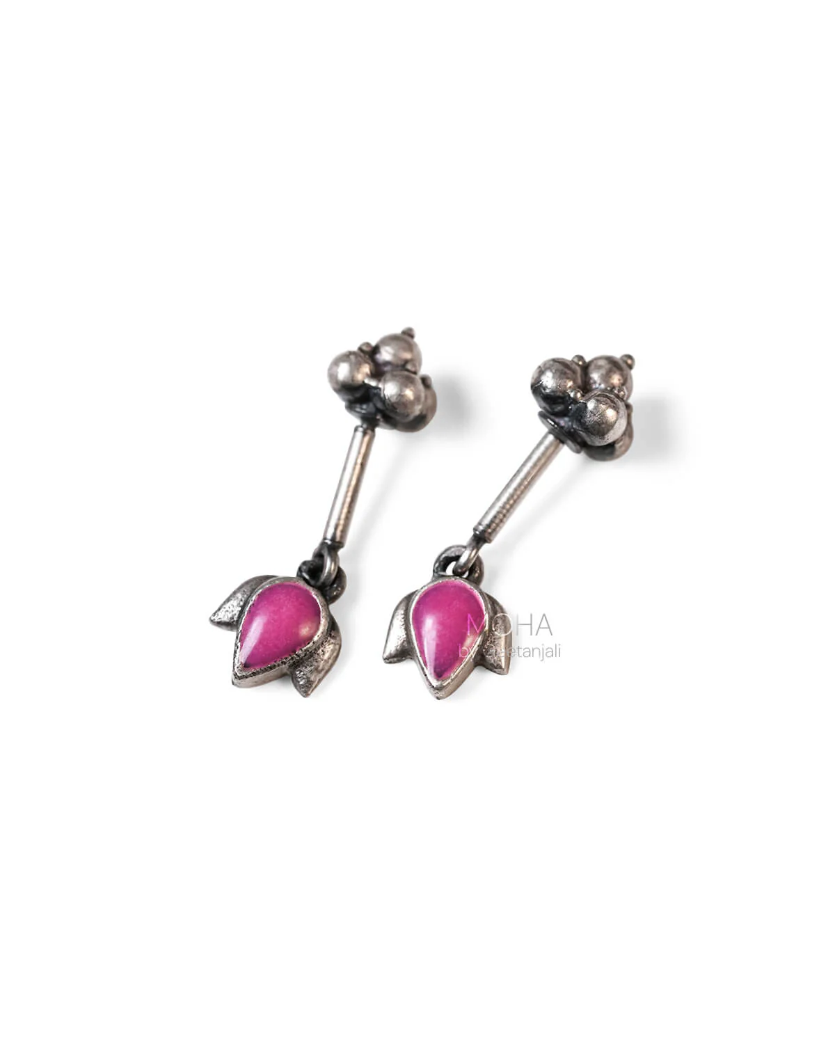 Dhara Silver Bugadi (Pink) by MOHA - Image 3
